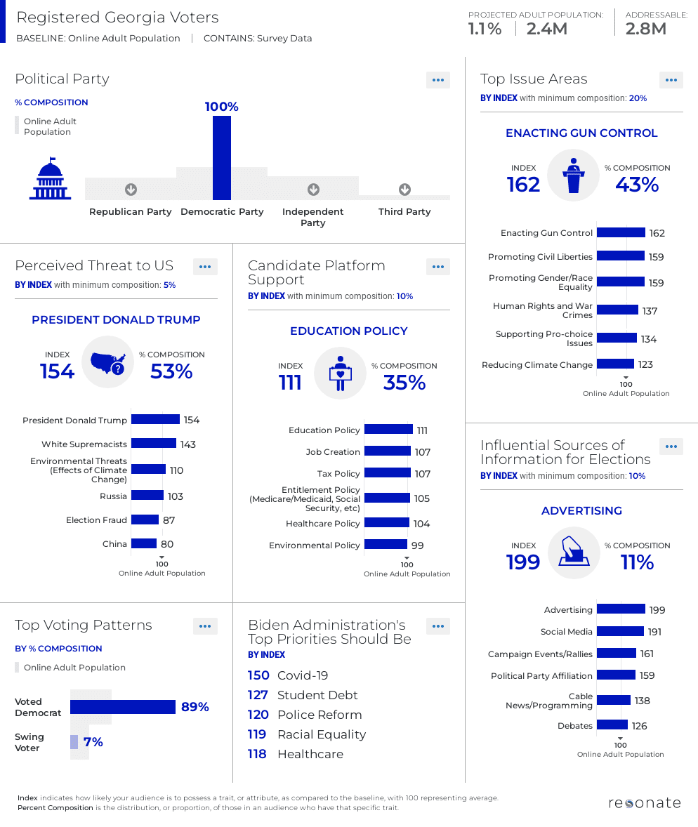 Georgia Democrat Voters Political Drivers 2022 Runoff