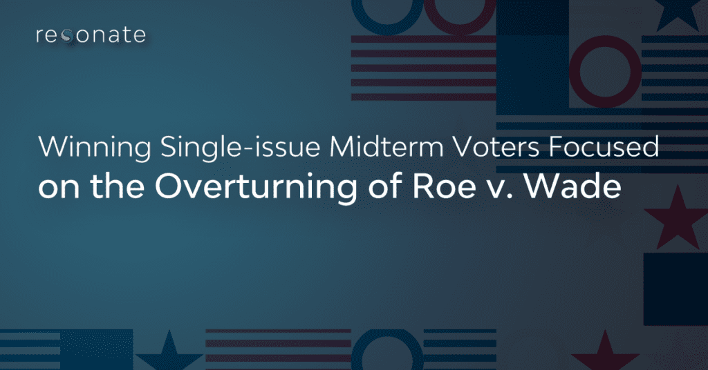 Winning Single-issue Midterm Voters Focused on the Overturning of Roe v. Wade