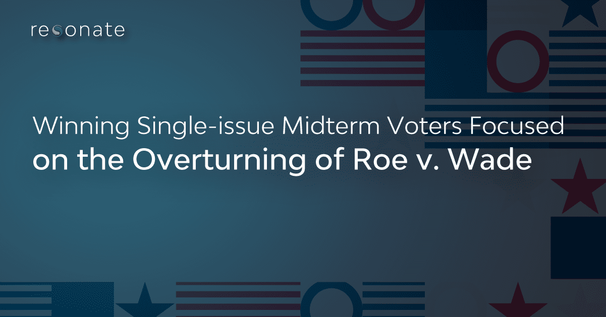 Winning Single-issue Midterm Voters Focused on the Overturning of Roe v. Wade