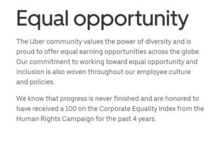 UBER - Equal Opportunity