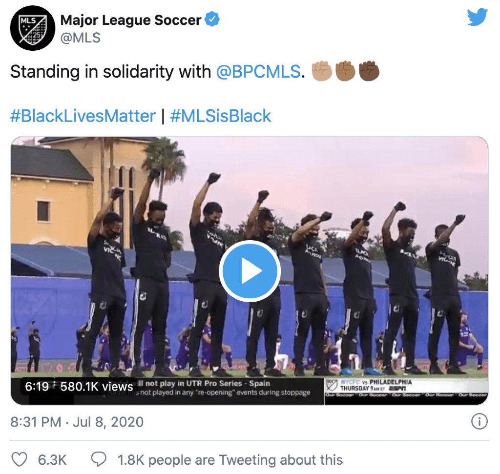 Brand Spotlight: Major League Soccer and BLM